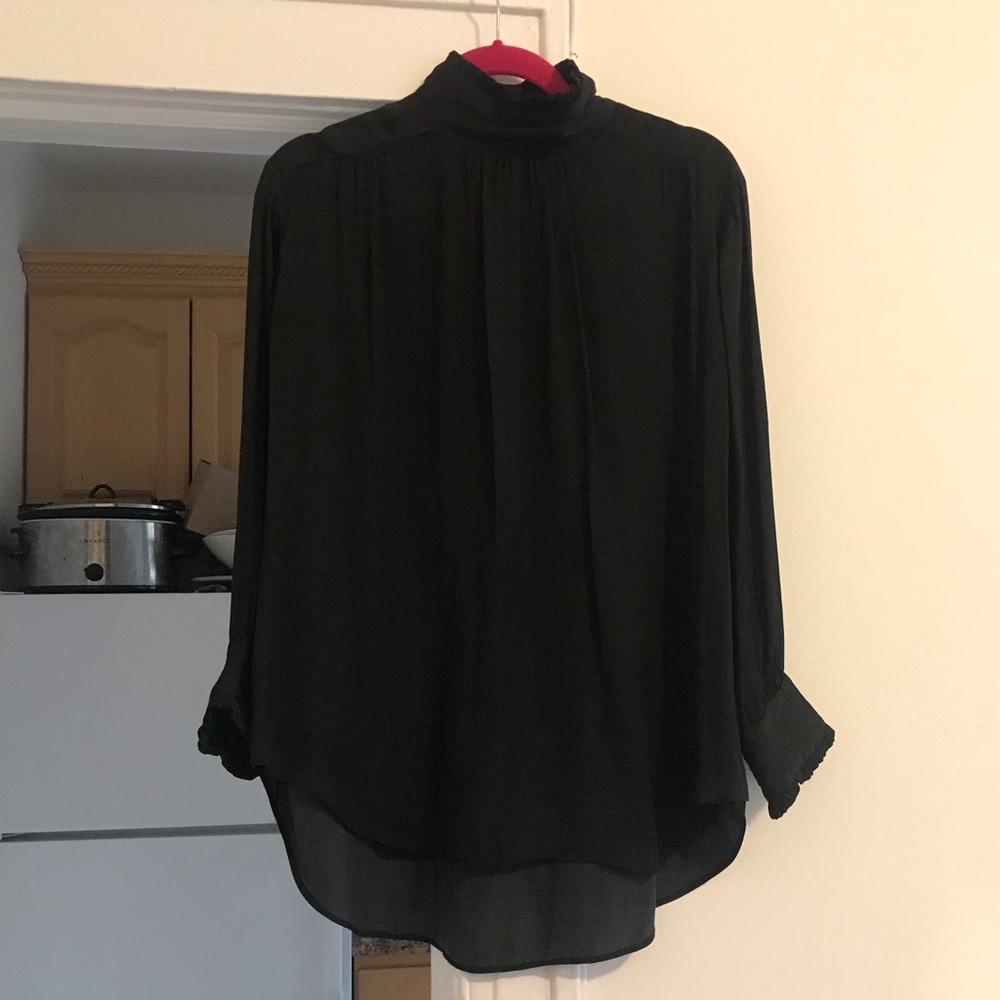 Black long sleeve blouse